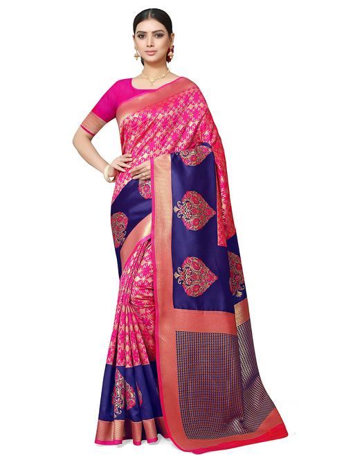 self design zari work woven saree - 19129104 - Very Small Image - 1