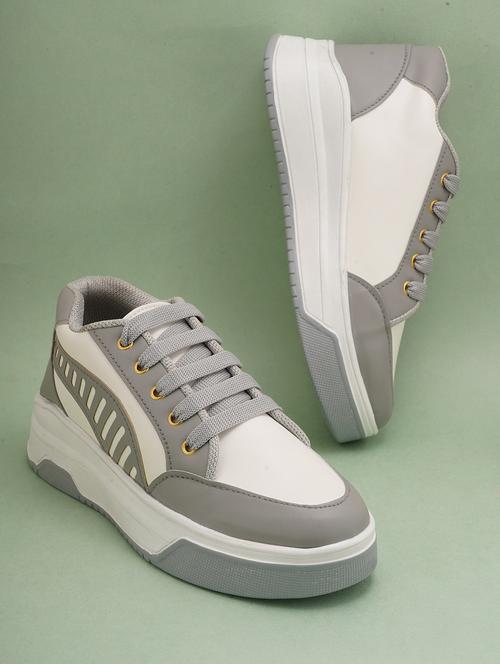 grey lace up sneaker - 19129477 - Very Small Image - 1