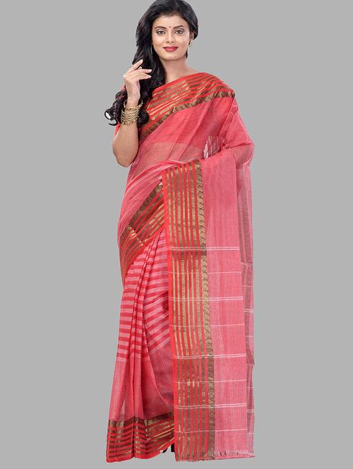 women's self design pink colored saree - 19130056 - Very Small Image - 1