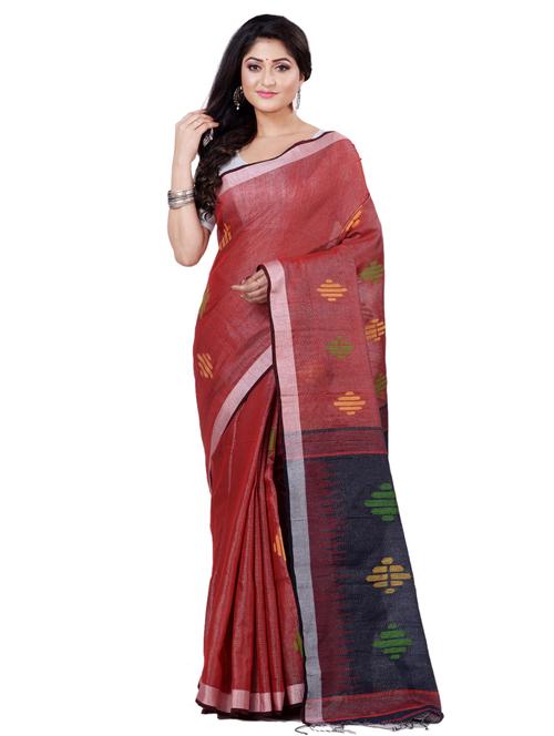 women's self design maroon colored saree - 19130180 - Very Small Image - 1
