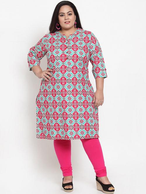 multi colored printed straight kurta - 19132311 - Very Small Image - 1