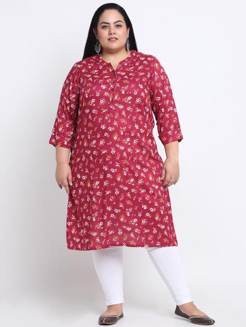women's straight kurta - 19132331 - Very Small Image - 1