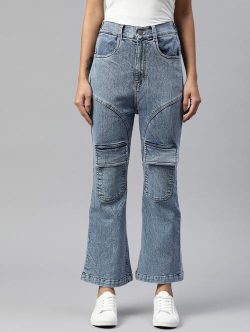 mid rise washed denim jean - 19133784 - Very Small Image - 1