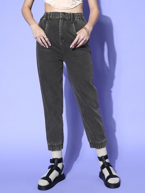 high rise washed denim jean - 19133798 - Very Small Image - 1