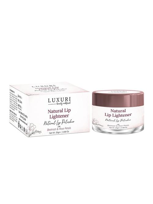 luxuri lip scrub balm | dark lip lightener for women and men | dry lips | smoker | chapped lips | lipstick stain remover | - 19134298 - Very Small Image - 1