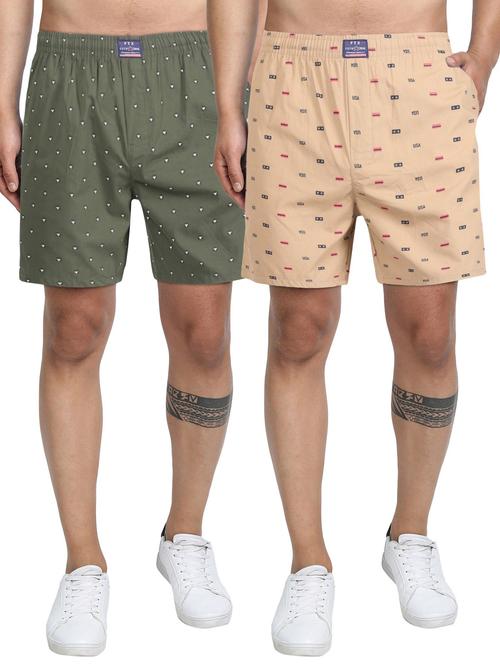 pack of 2 printed boxers - 19134637 - Very Small Image - 1