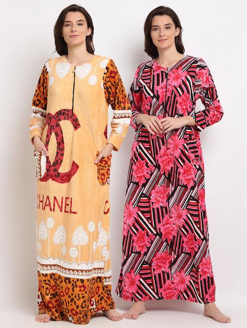 pack of 2 printed nighties - 19136490 - Very Small Image - 1