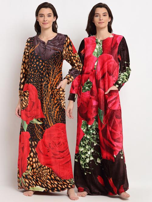 pack of 2 printed nighties - 19136502 - Very Small Image - 1