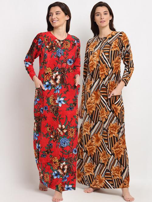pack of 2 printed nighties - 19136528 - Very Small Image - 1