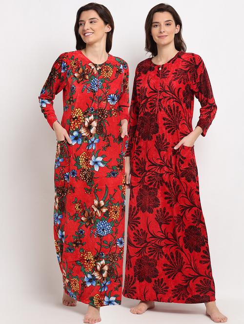 pack of 2 printed nighties - 19136529 - Very Small Image - 1
