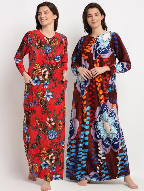 pack of 2 printed nighties - 19136533 - Very Small Image - 1