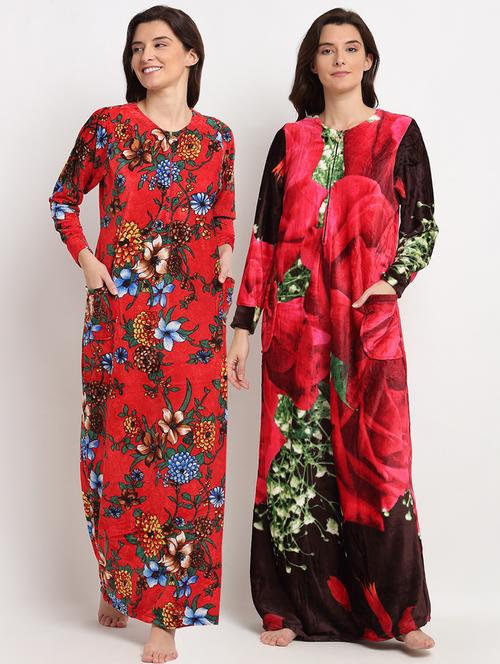 pack of 2 printed nighties - 19136534 - Very Small Image - 1