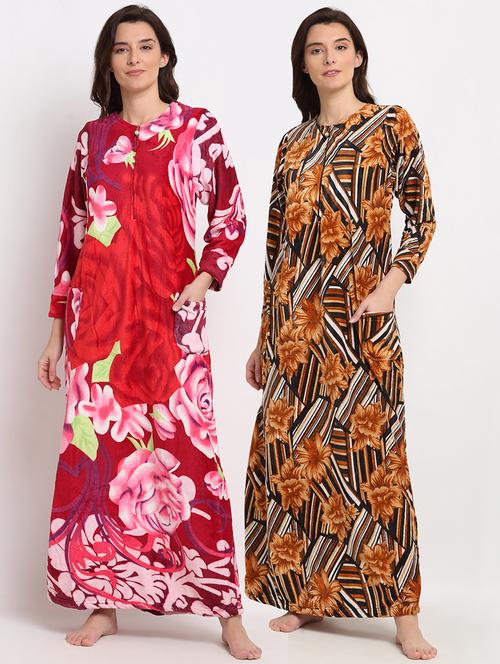 pack of 2 printed nighties - 19136550 - Very Small Image - 1