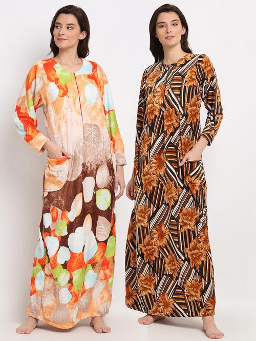 pack of 2 printed nighties - 19136553 - Very Small Image - 1