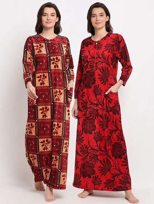 pack of 2 printed nighties - 19136559 - Very Small Image - 1