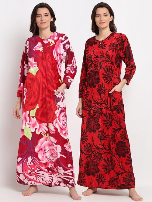 pack of 2 printed nighties - 19136564 - Very Small Image - 1