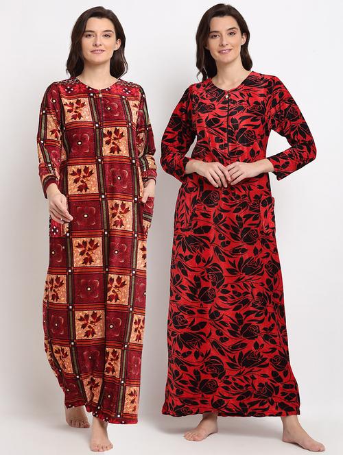 pack of 2 printed nighties - 19136578 - Very Small Image - 1