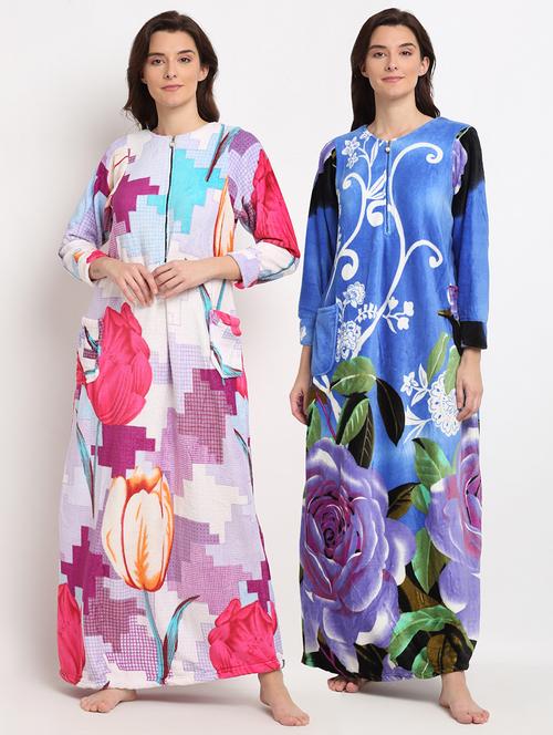 pack of 2 printed nighties - 19136585 - Very Small Image - 1