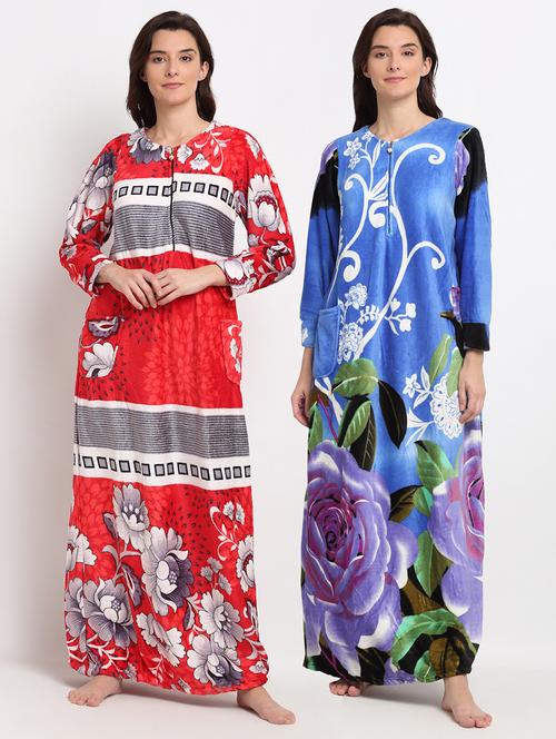 pack of 2 printed nighties - 19136596 - Very Small Image - 1
