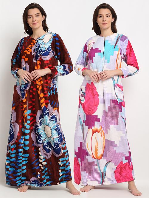 pack of 2 printed nighties - 19136597 - Very Small Image - 1
