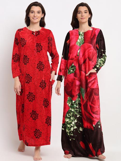 pack of 2 printed nighties - 19136622 - Very Small Image - 1