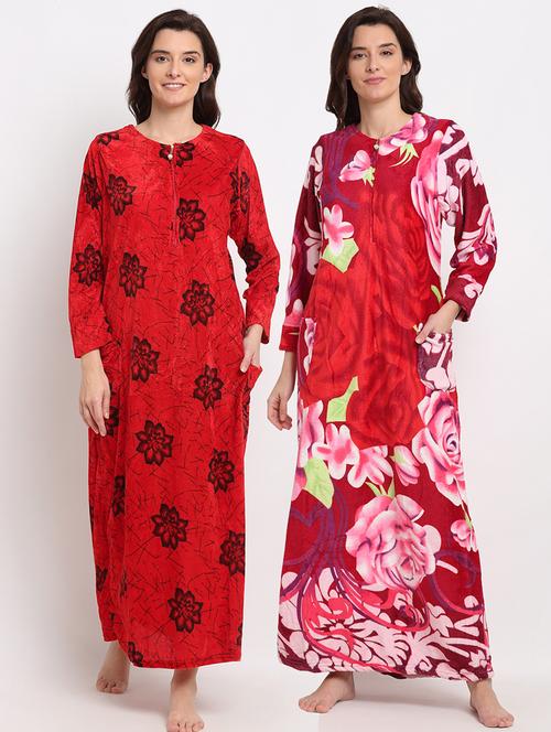 pack of 2 printed nighties - 19136630 - Very Small Image - 1