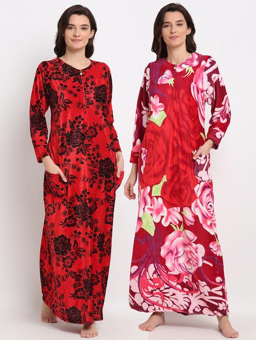 pack of 2 printed nighties - 19136632 - Very Small Image - 1