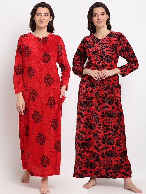 pack of 2 printed nighties - 19136643 - Very Small Image - 1