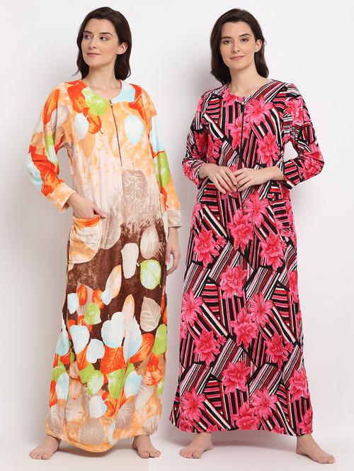 pack of 2 printed nighties - 19136649 - Very Small Image - 1