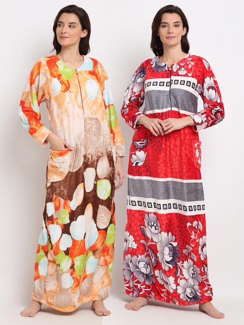 pack of 2 printed nighties - 19136652 - Very Small Image - 1