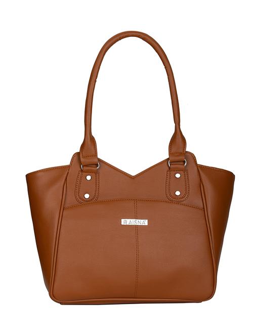 tan coloured leatherette regular sling bag - 19136719 - Very Small Image - 1