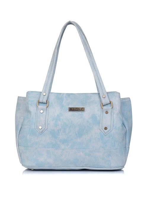 blue coloured leatherette regular sling bag - 19136803 - Very Small Image - 1