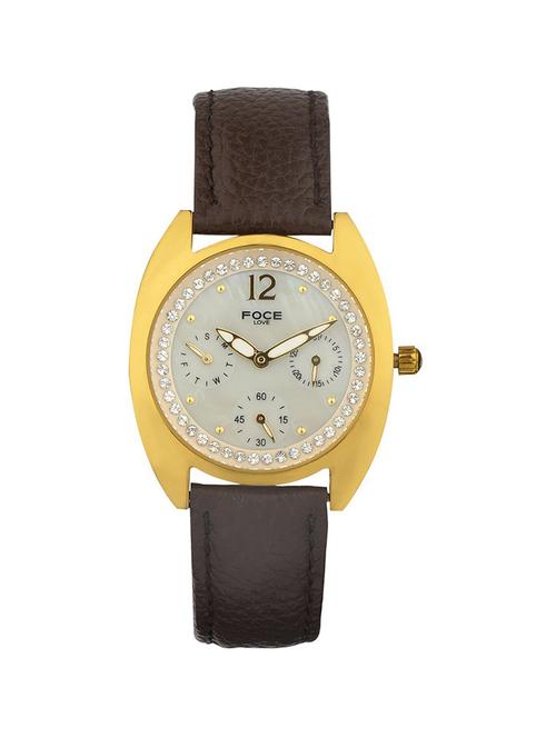 this women's foce watch is made from two-tone steel/gold plate - 19137335 - Very Small Image - 1