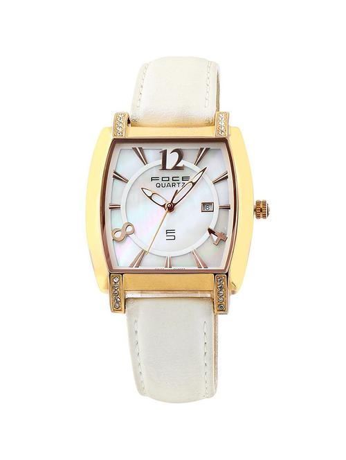 this women's foce watch is made from two-tone steel/gold plate - 19137351 - Very Small Image - 1