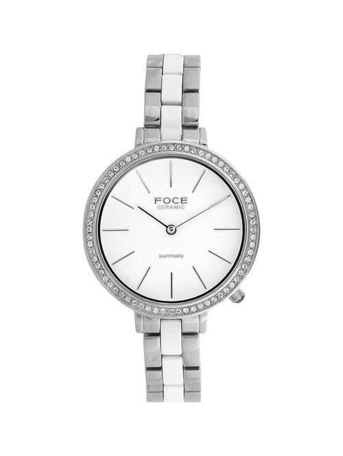 this women's foce watch is made from two-tone steel/gold plate - 19137353 - Very Small Image - 1
