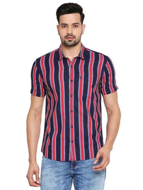 red striped casual shirt - 19137569 - Very Small Image - 1