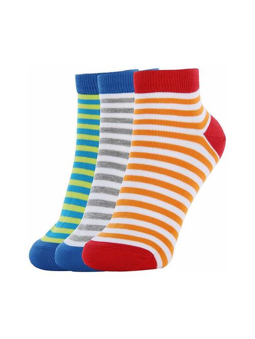 kids pack of 3 ankle length sock - 19137643 - Very Small Image - 1