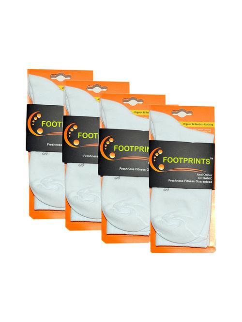 pack of 4 white above ankle length sock - 19137834 - Very Small Image - 1