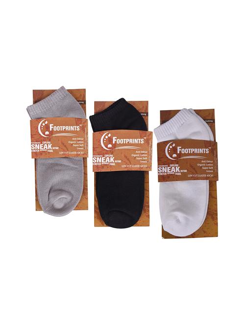 pack of 3 multi colored ankle length sock - 19137837 - Very Small Image - 1