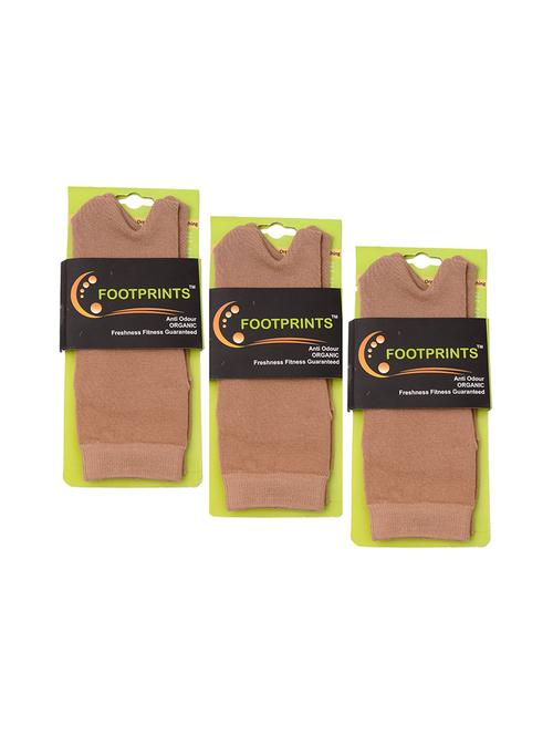 pack of 3 beige above ankle length sock - 19138127 - Very Small Image - 1