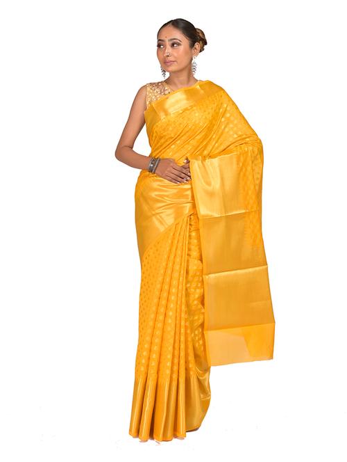 self design woven saree with blouse - 19138199 - Very Small Image - 1