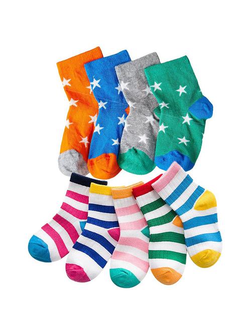 kids pack of 9 ankle length sock - 19138215 - Very Small Image - 1