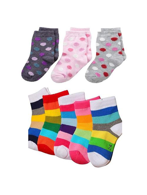 kids pack of 8 ankle length sock - 19138217 - Very Small Image - 1