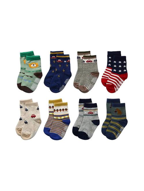 kids pack of 8 ankle length sock - 19138218 - Very Small Image - 1