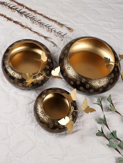 gold tealight holder set - 19138429 - Very Small Image - 1