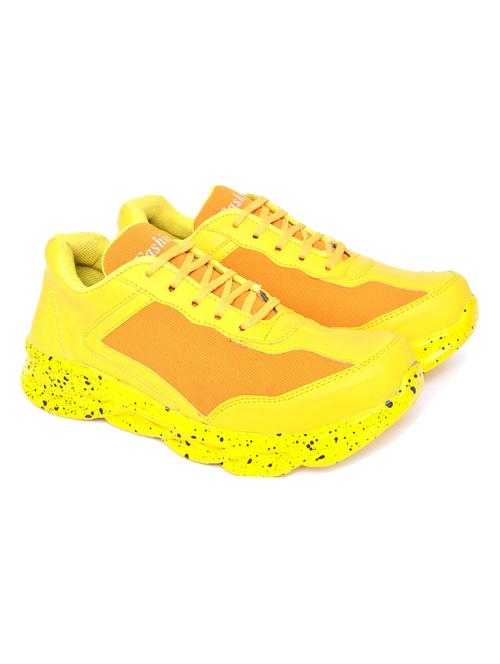 yellow lace up sport shoe - 19138891 - Very Small Image - 1
