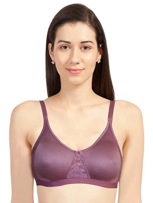 purple solid regular bra - 19139300 - Very Small Image - 1