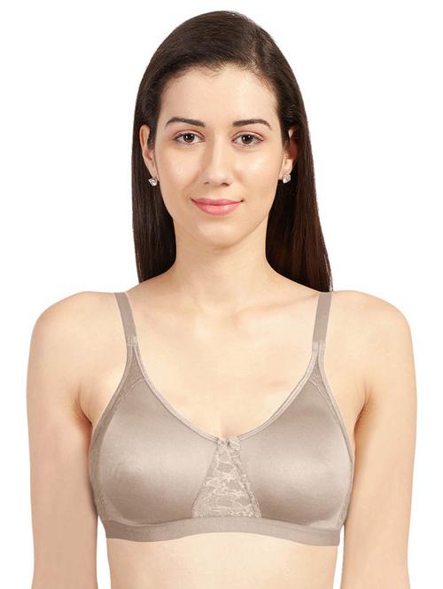 beige solid regular bra - 19139301 - Very Small Image - 1