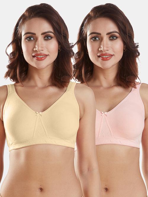 set of 2 solids t-shirt bras - 19139319 - Very Small Image - 1