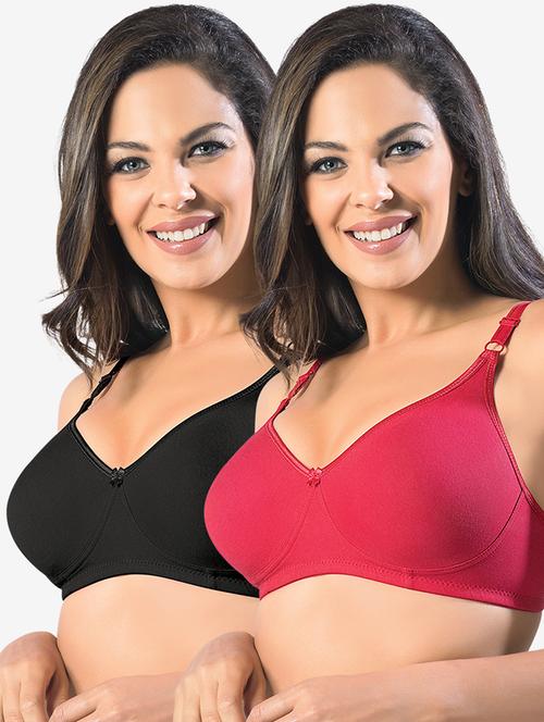 set of 2 solids t-shirt bras - 19139417 - Very Small Image - 1
